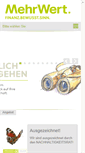 Mobile Screenshot of mehrwert-finanzen.de