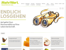 Tablet Screenshot of mehrwert-finanzen.de